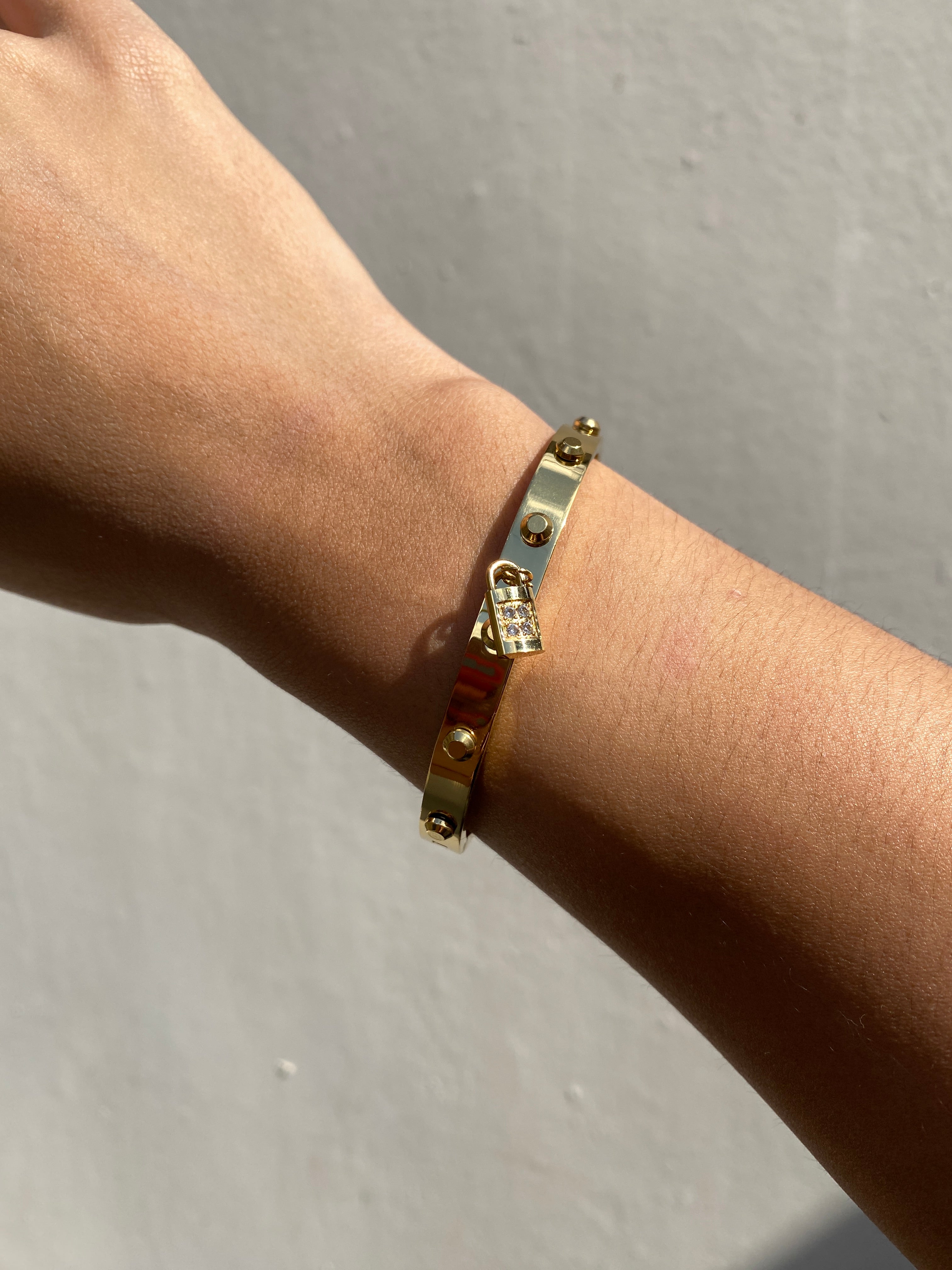 Brazalete Valentino Candado Brillante