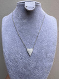 Cadena Silver Skinny Heart Brillante