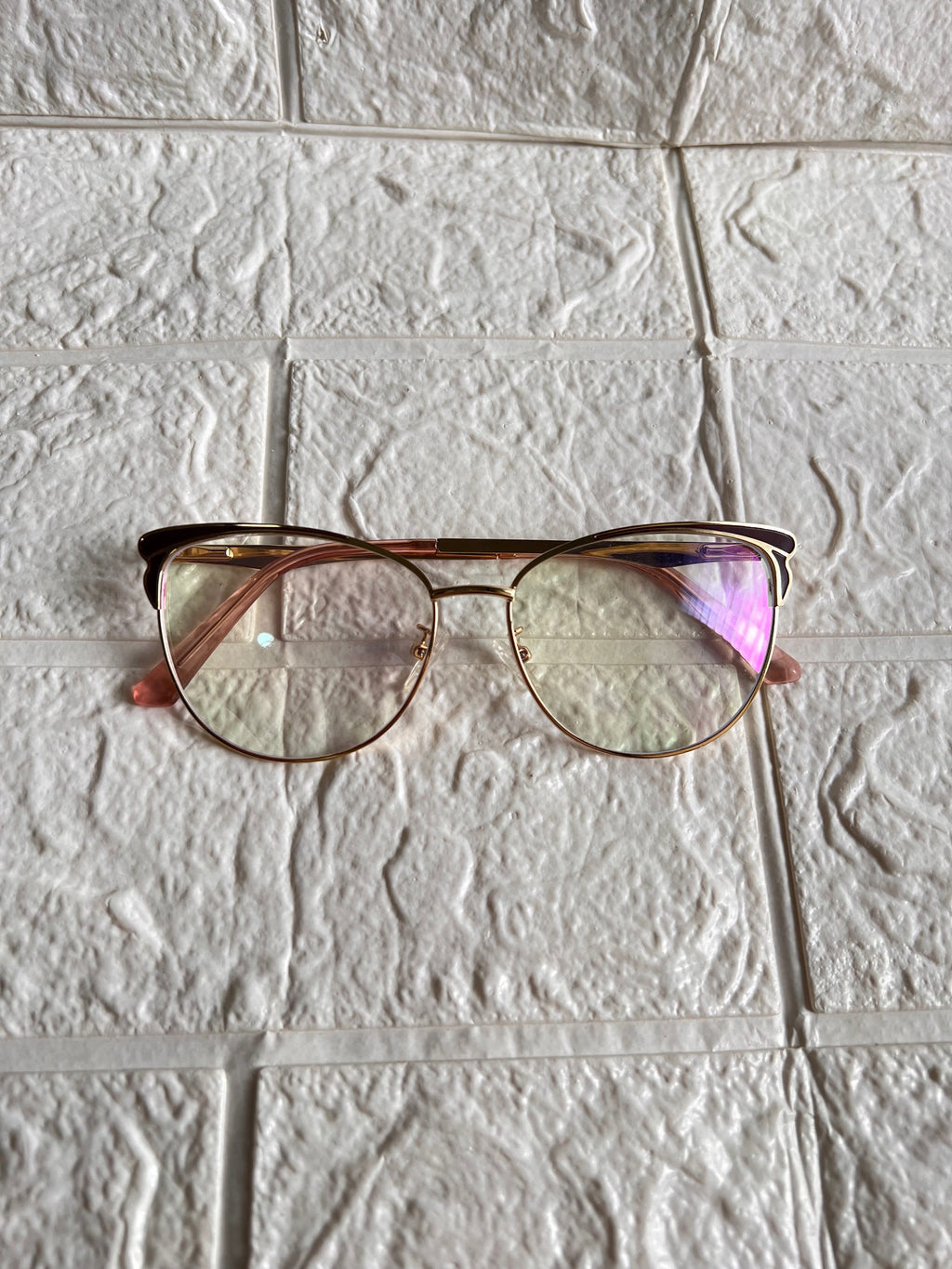 Lentes Cat Eye Mini Mariposas Cafe