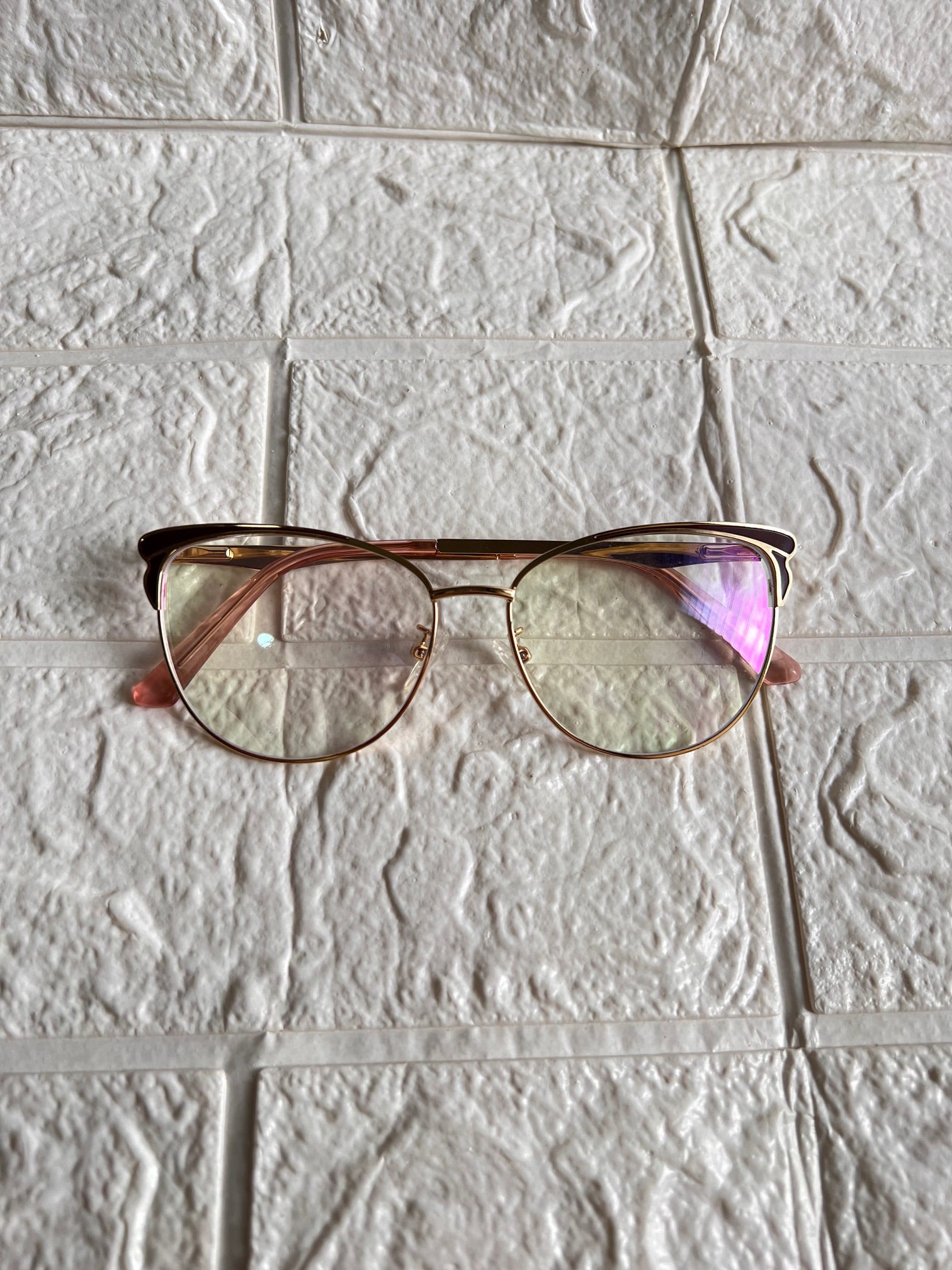 Lentes Cat Eye Mini Mariposas Cafe