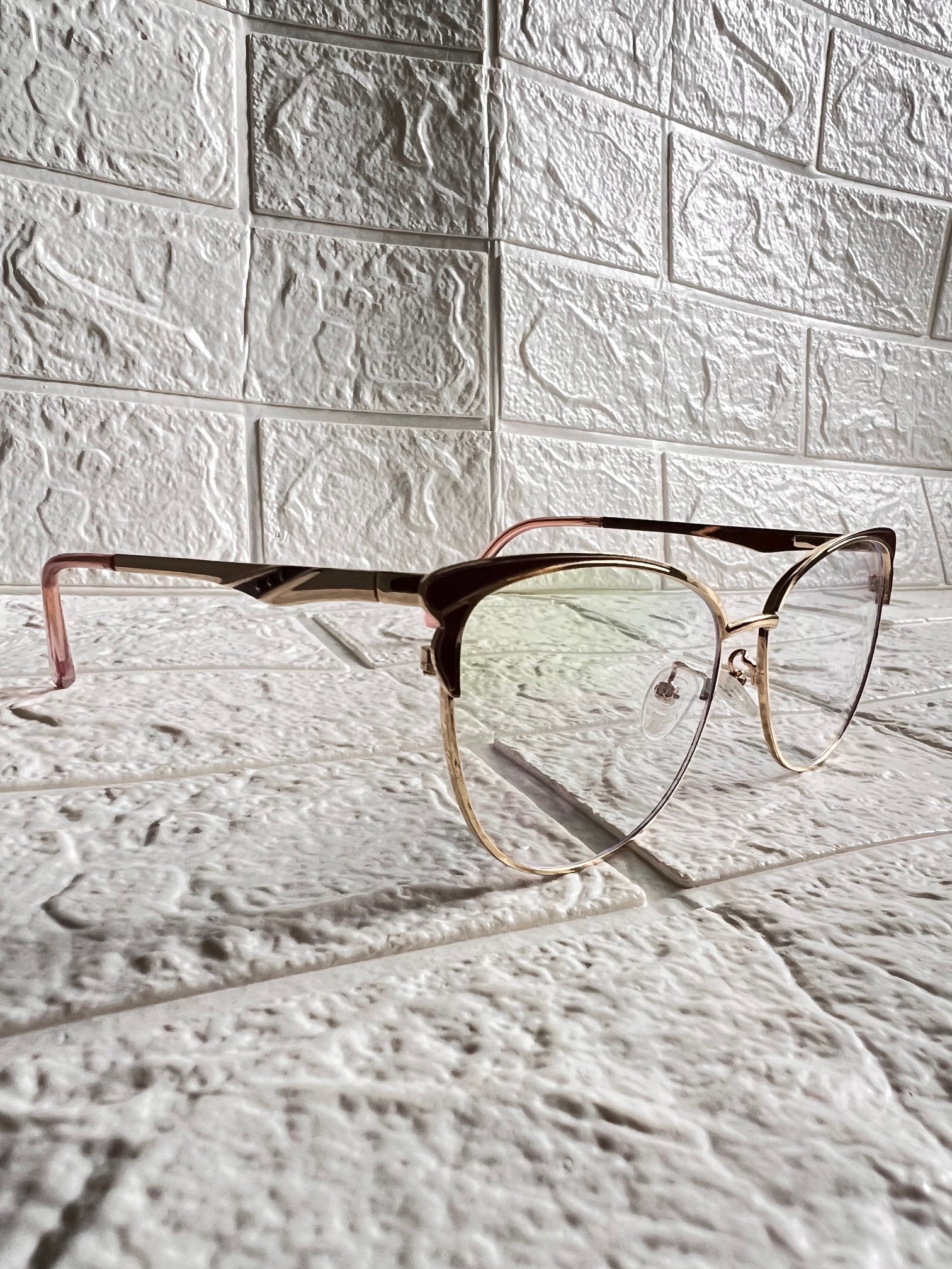 Lentes Cat Eye Mini Mariposas Cafe