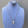 Cadena Cruz Gold