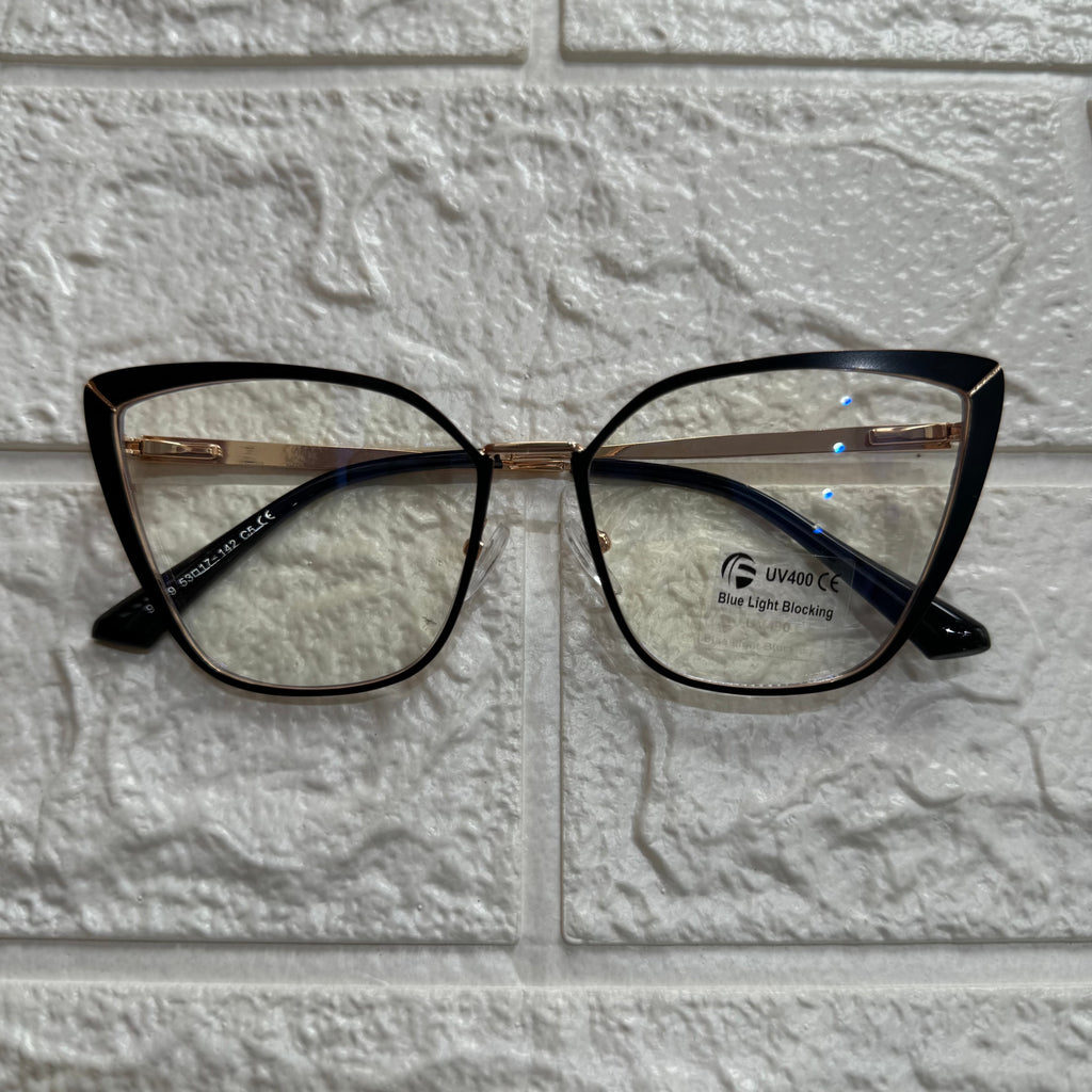 Lentes Tipo Mariposa Black/Gold