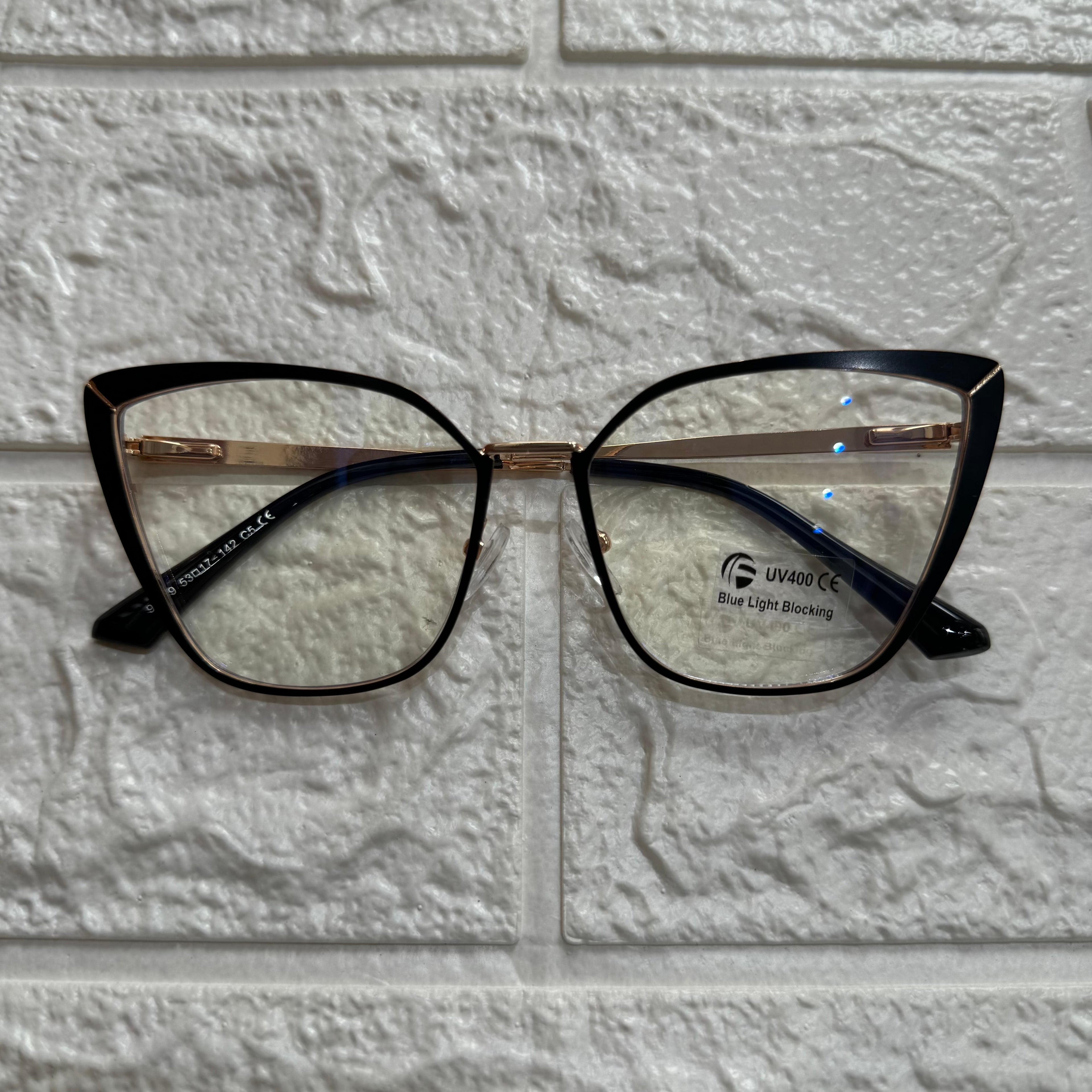 Lentes Tipo Mariposa Black/Gold