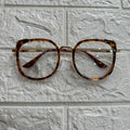 Lentes Cuadrados Leopardo XL