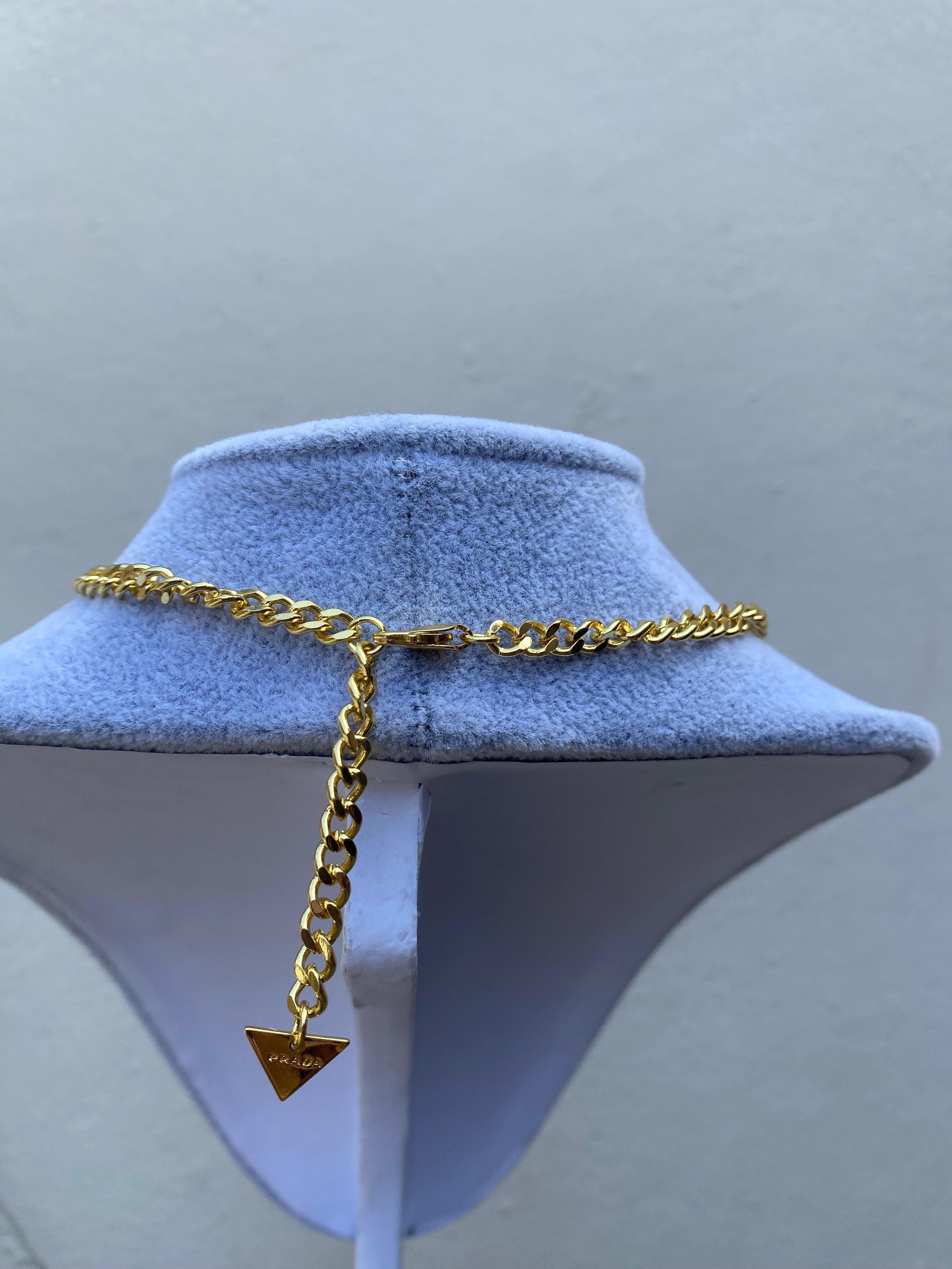 Cadena Prada Full Bling Gold