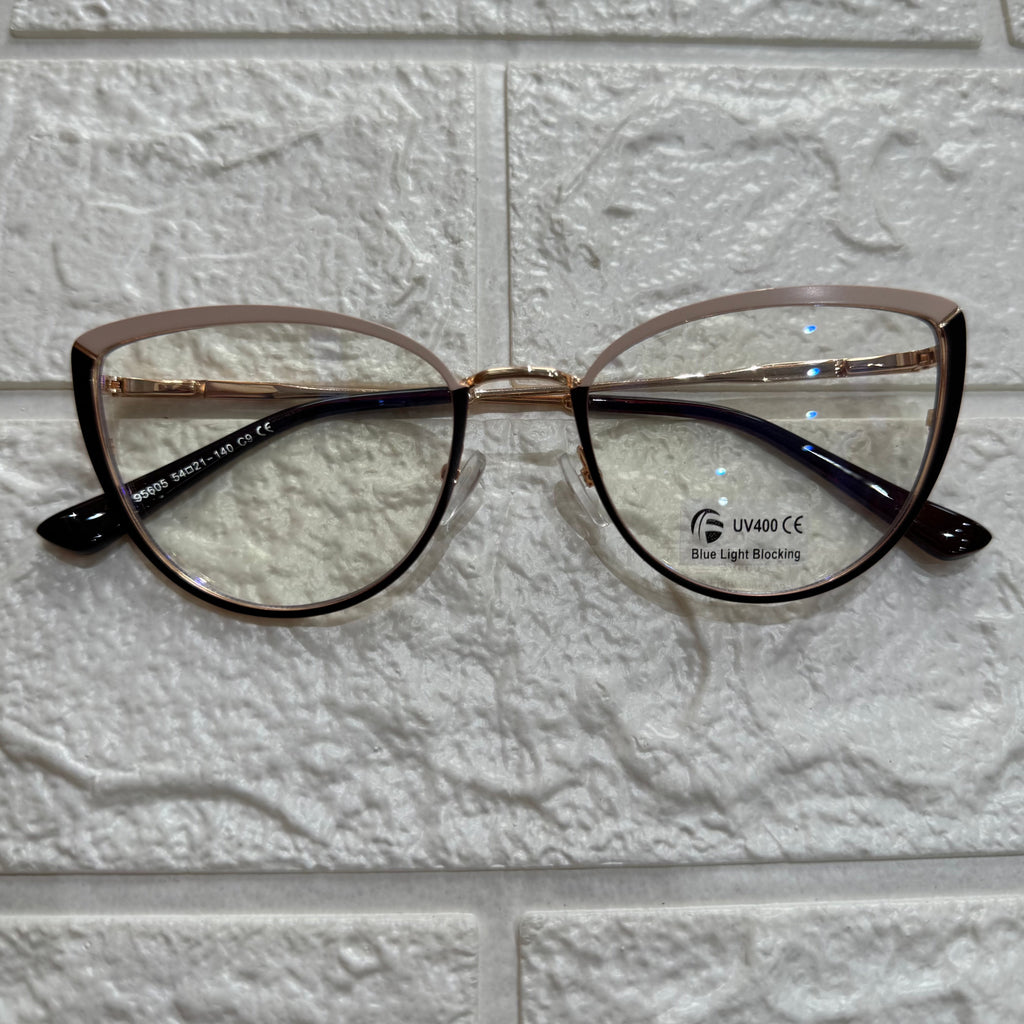 Lentes Cat Eye Cafe/Nude