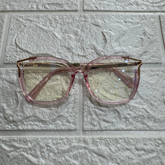 Lentes Pink Esquinas de Metal Gold