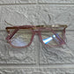 Lentes Pink Esquinas de Metal Gold