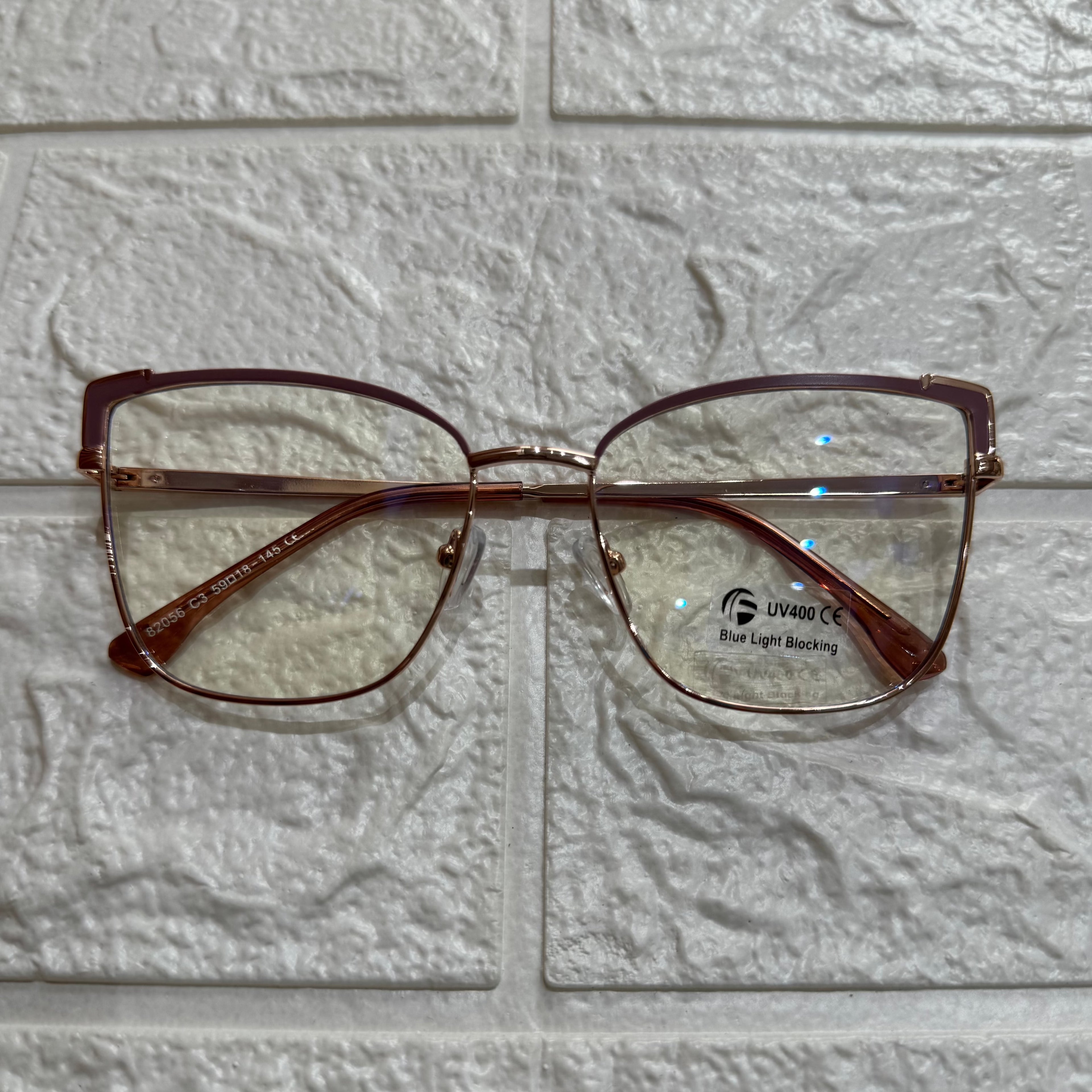 Lentes Cat Eye Lila/Gold