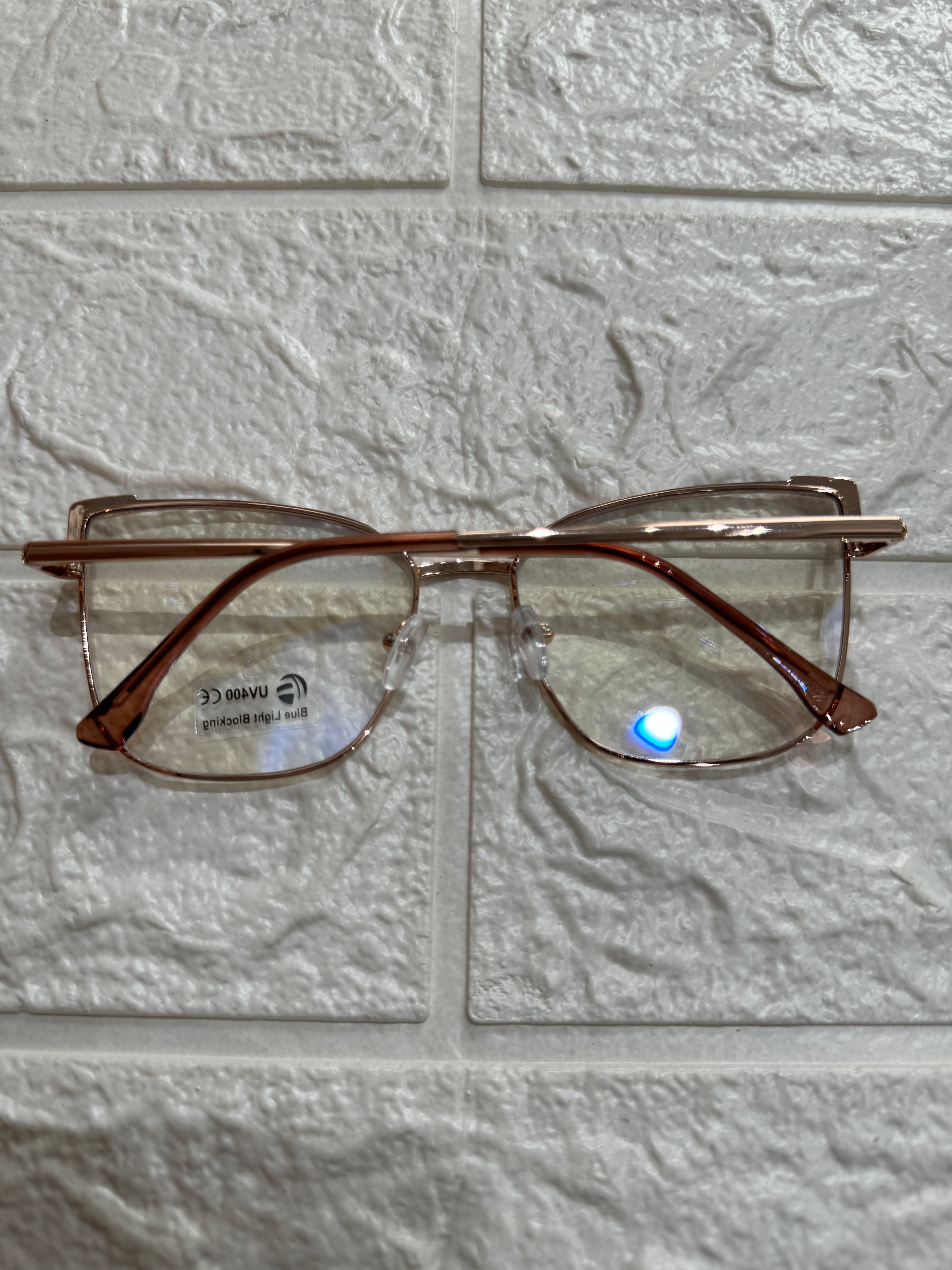 Lentes Cat Eye Lila/Gold