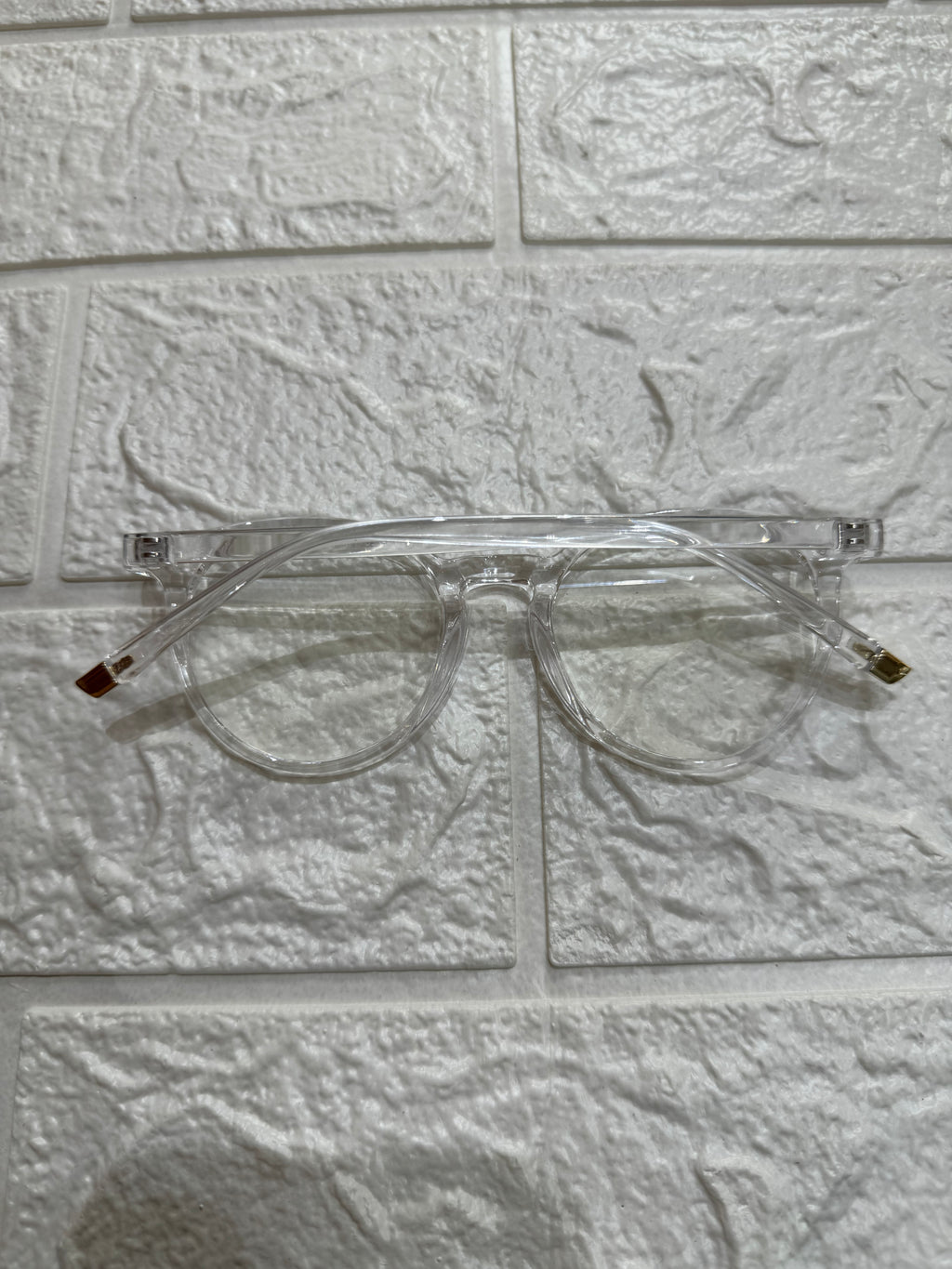 Lentes Acrilicos Clear/Gold