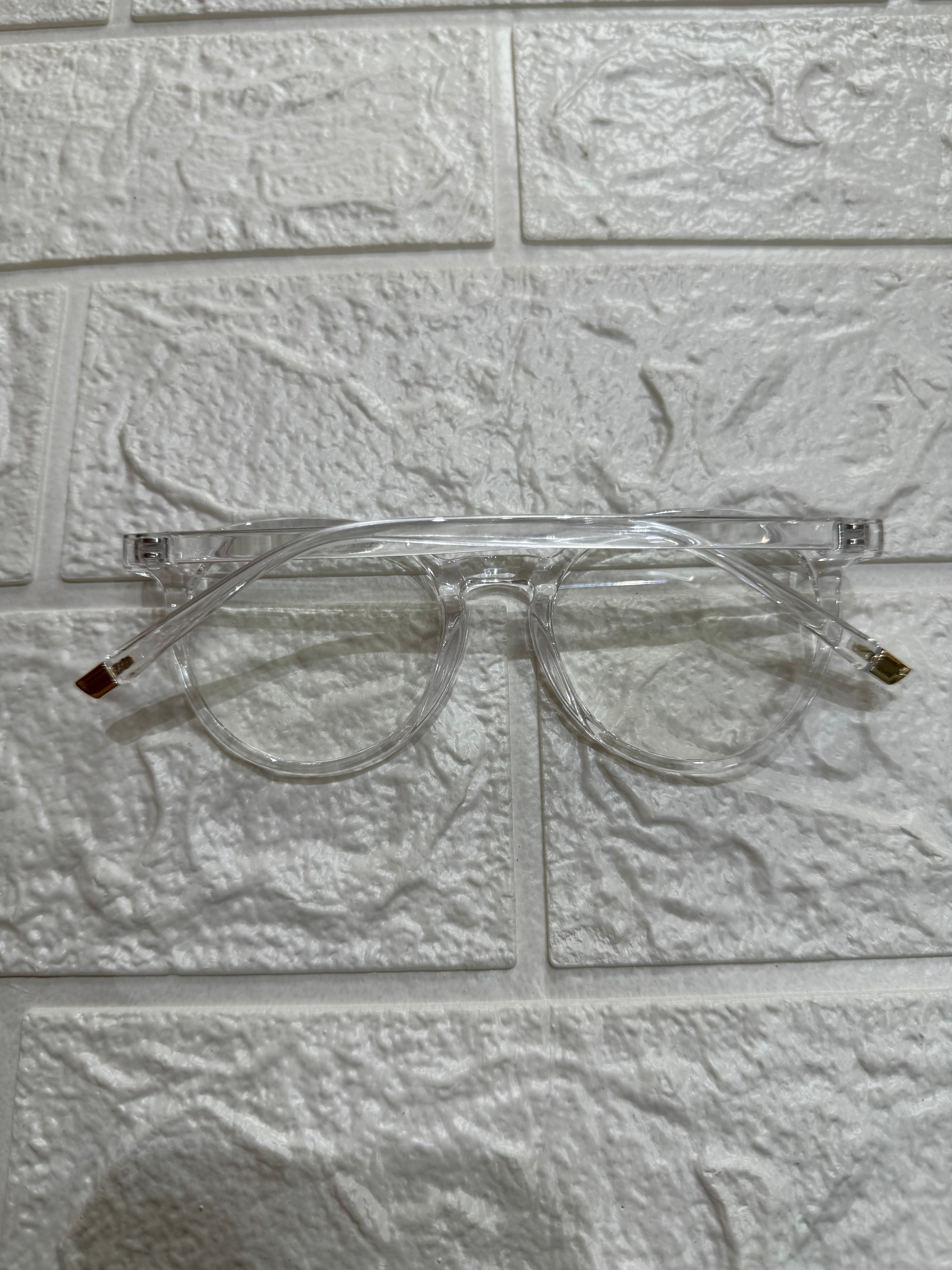 Lentes Acrilicos Clear/Gold