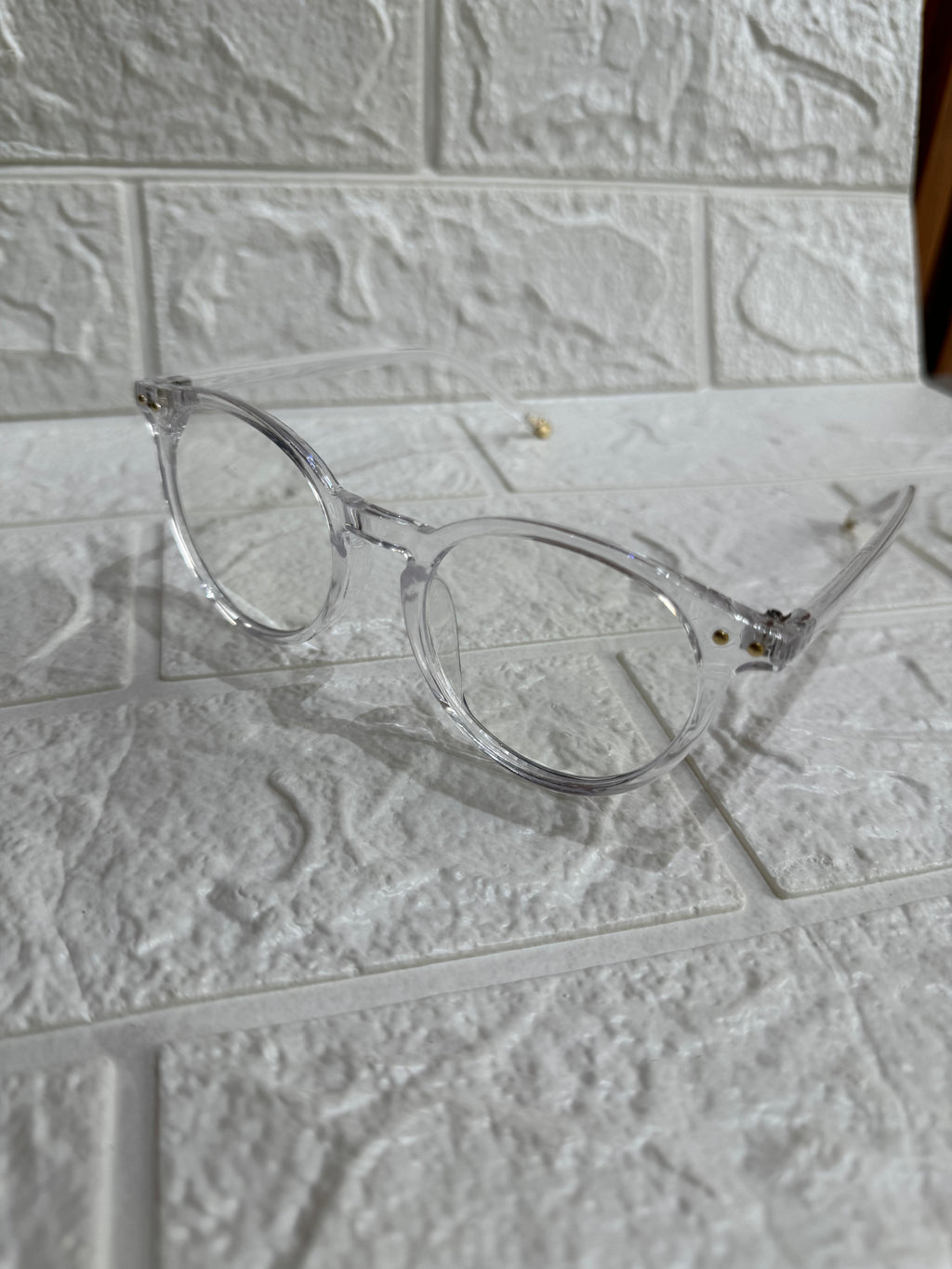 Lentes Acrilicos Clear/Gold