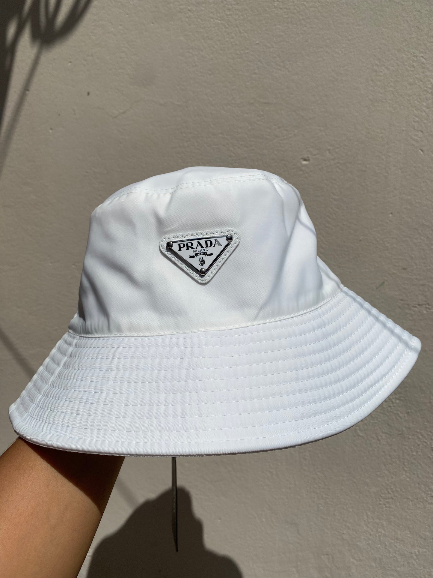 Bucket Hat Prada White