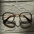Lentes Semiredondos Cafe y Gold