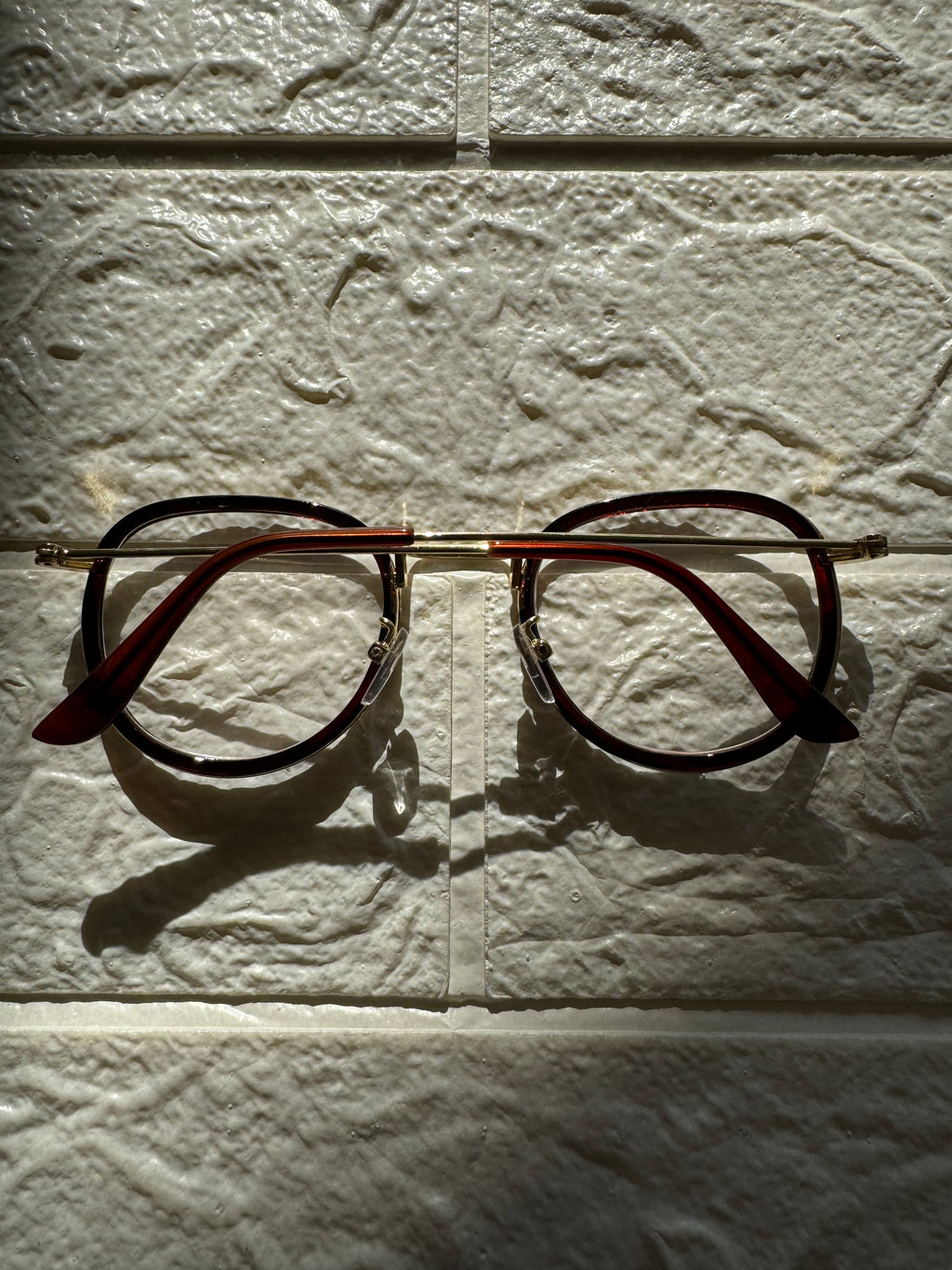 Lentes Semiredondos Cafe y Gold