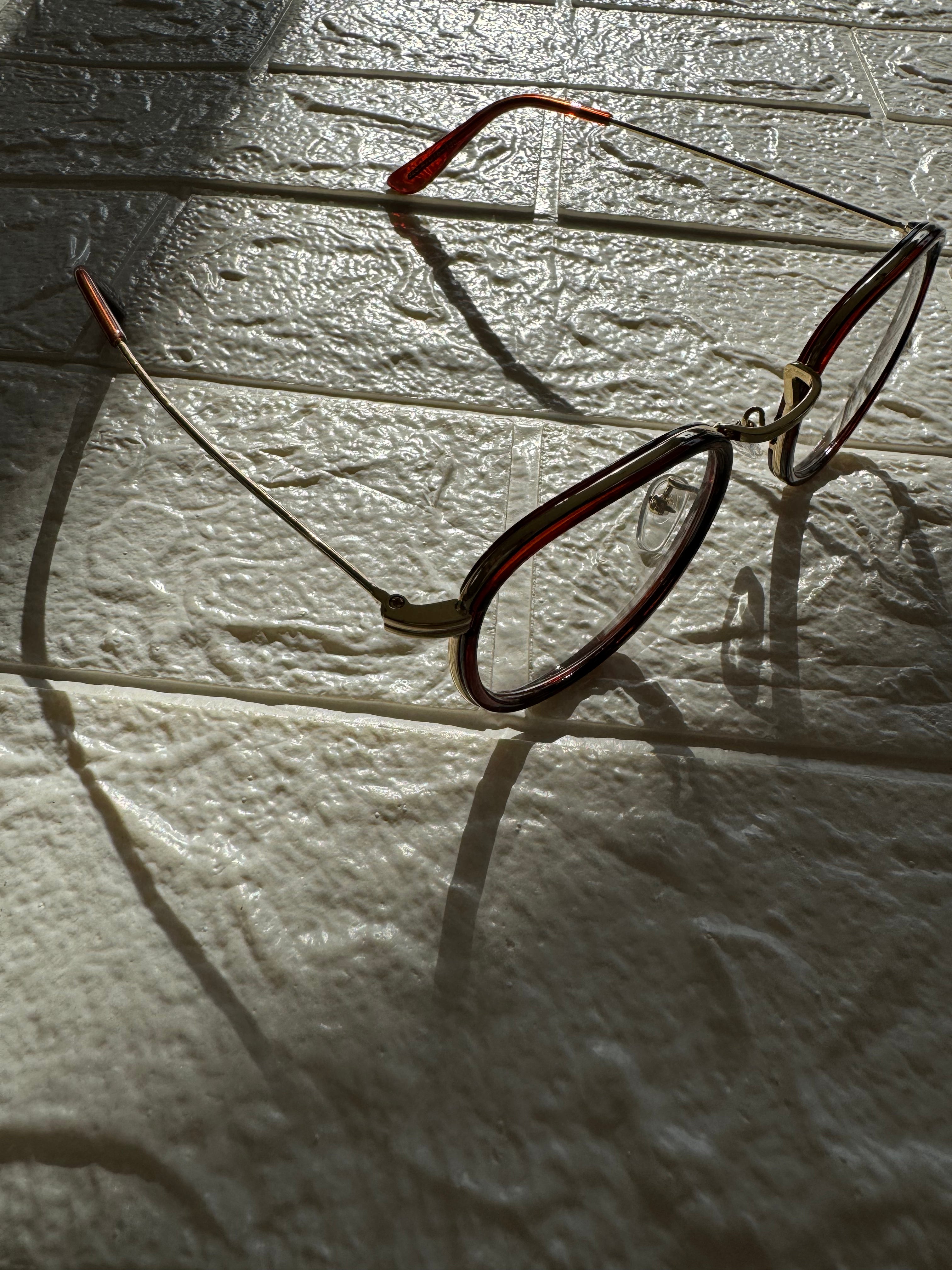 Lentes Semiredondos Cafe y Gold