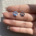 Studs Huella Perro Silver