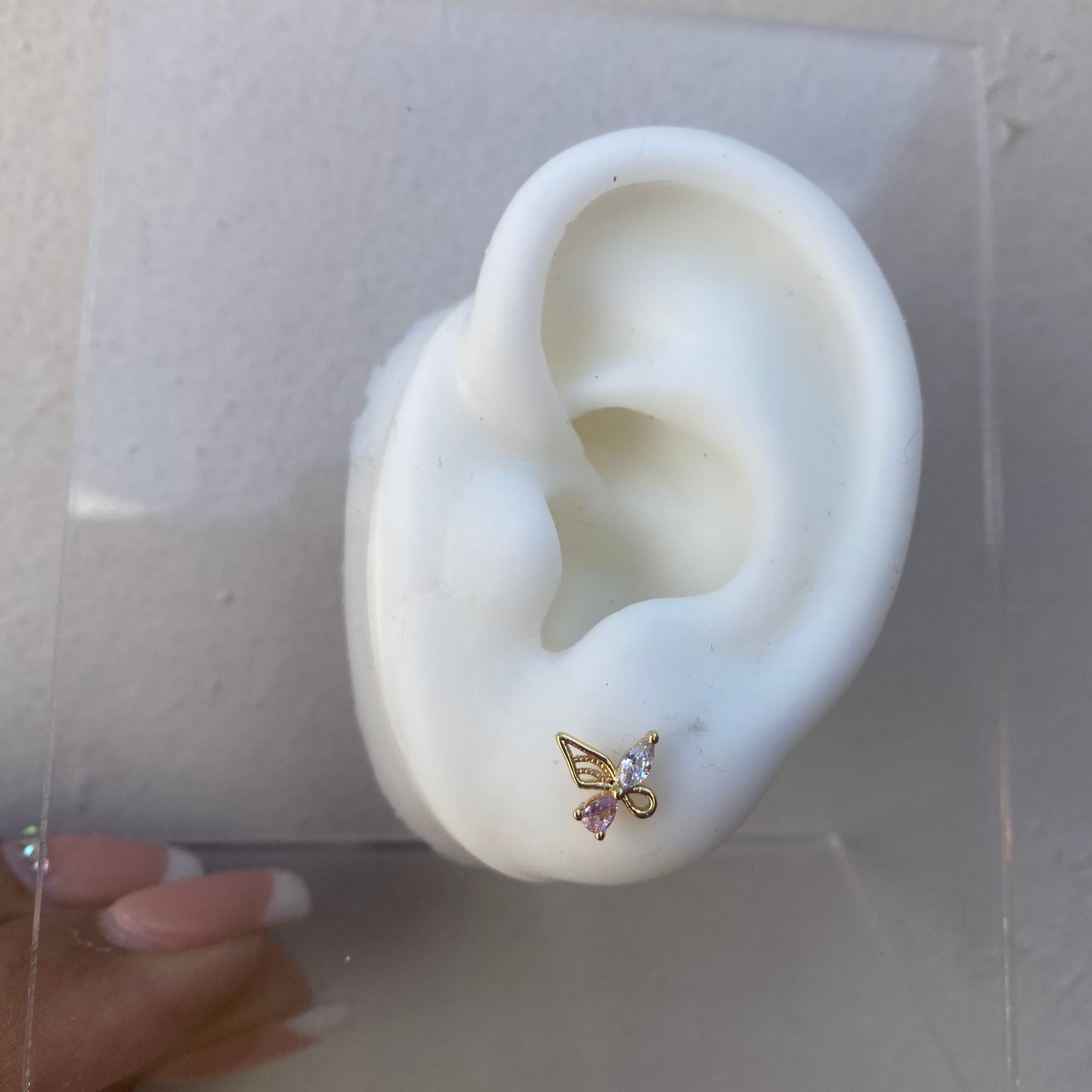 Piercing Mariposa Gold Ala Pink