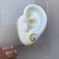 Piercing Media Luna y Estrella Gold