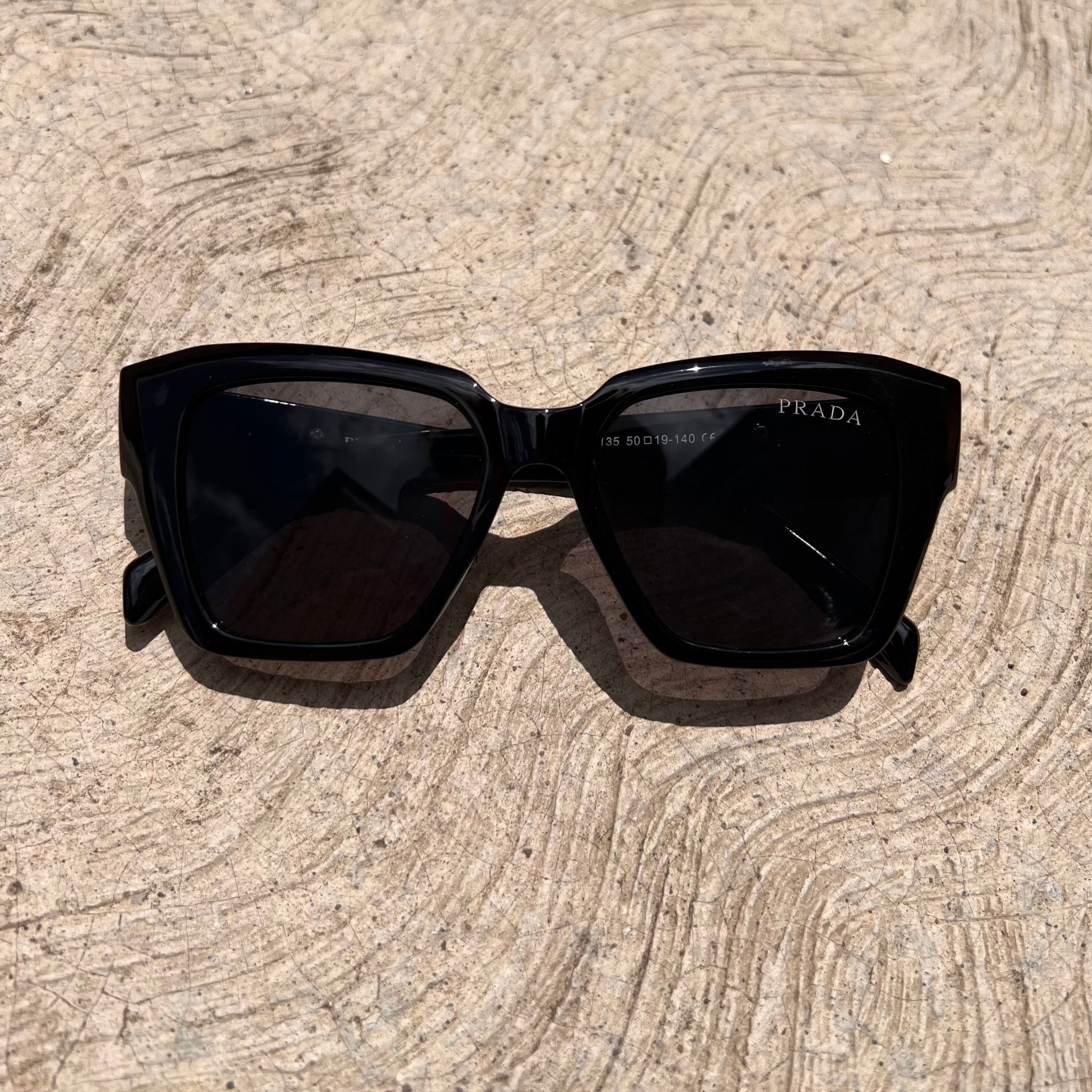 Lentes Prada Negro y SIlver