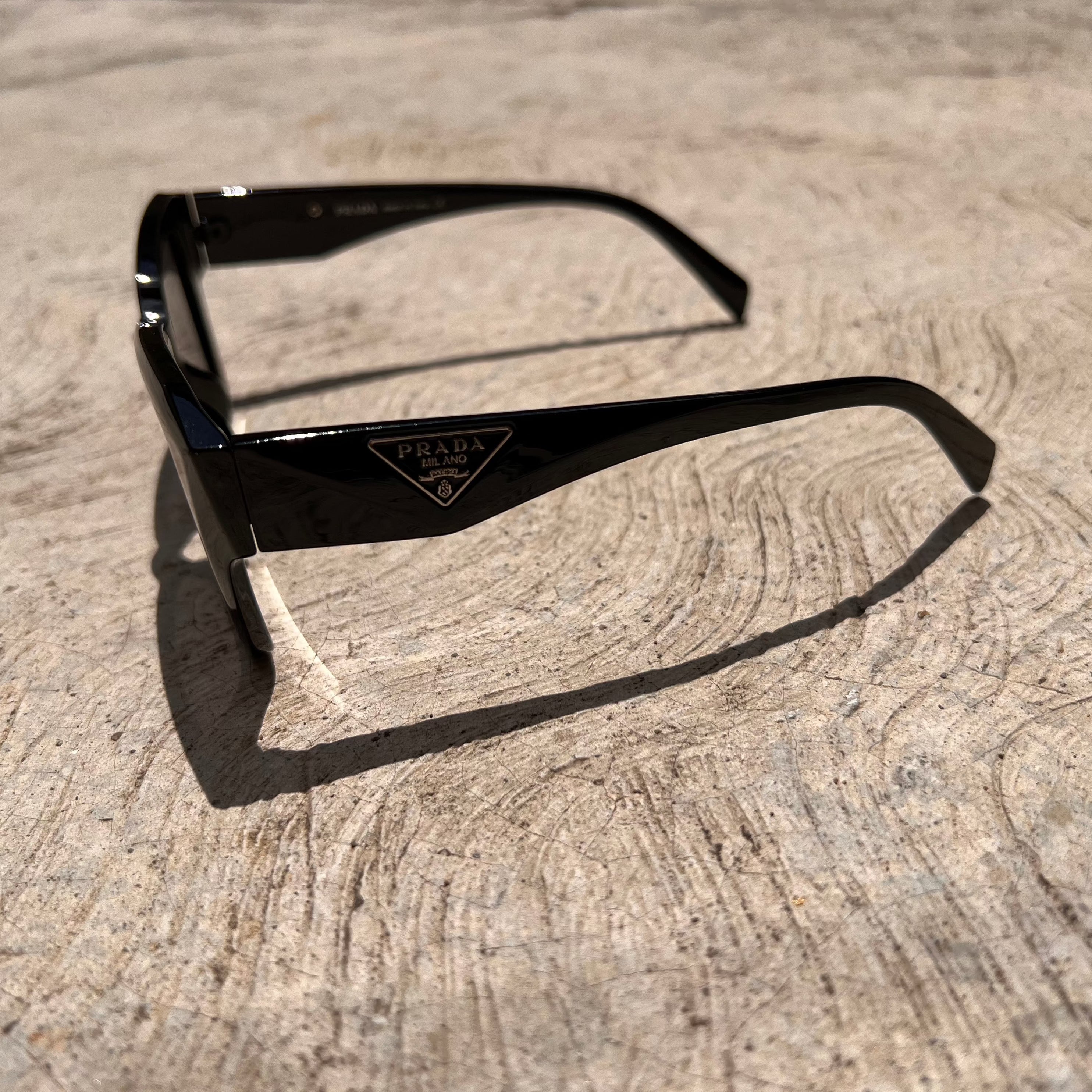 Lentes Prada Negro y SIlver