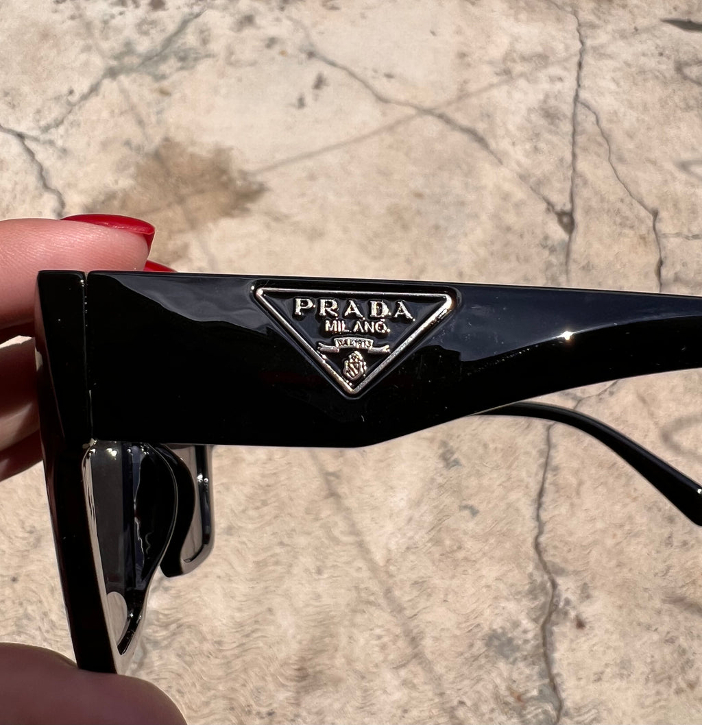 Lentes Prada Negro y SIlver