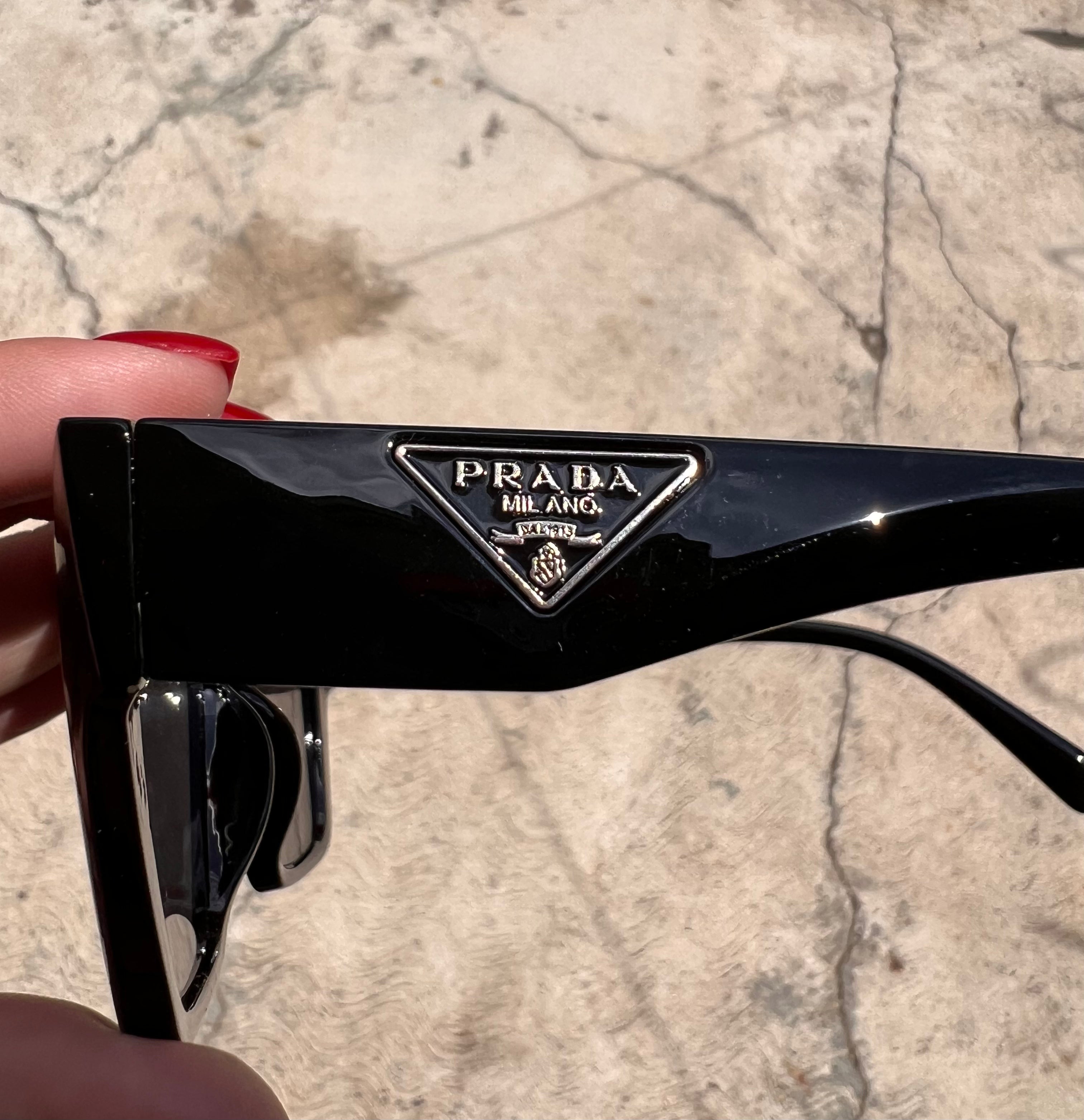 Lentes Prada Negro y SIlver