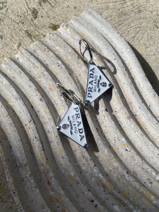 Hoops Prada White Classic