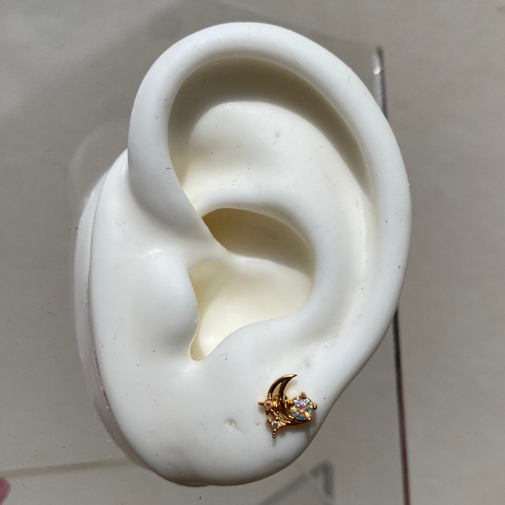Piercing Luna Tornasol Gold