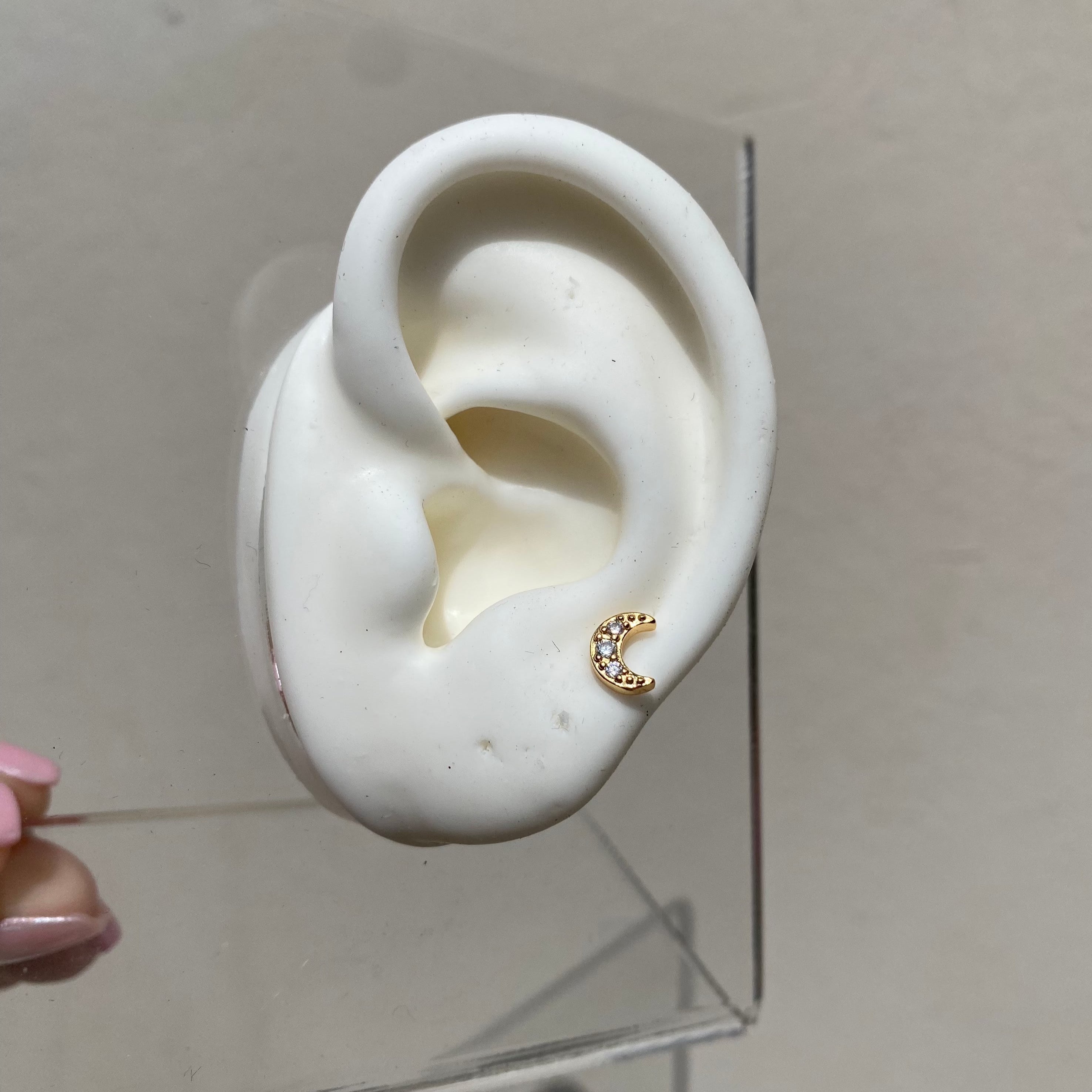 Piercing Lunita Gold