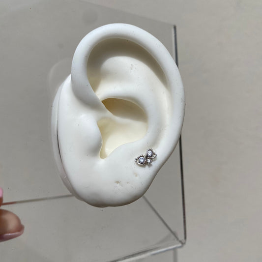 Piercing Corazones SIlver