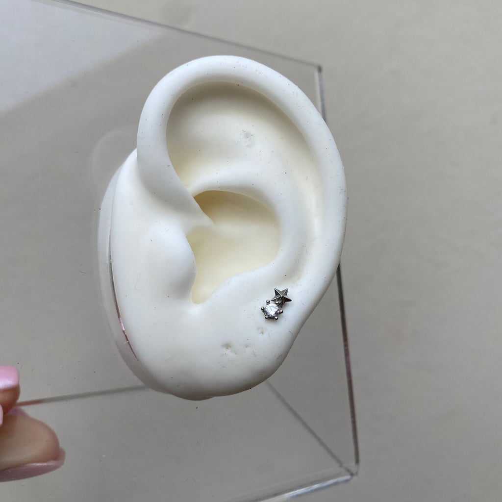 Piercing Mini Star Silver