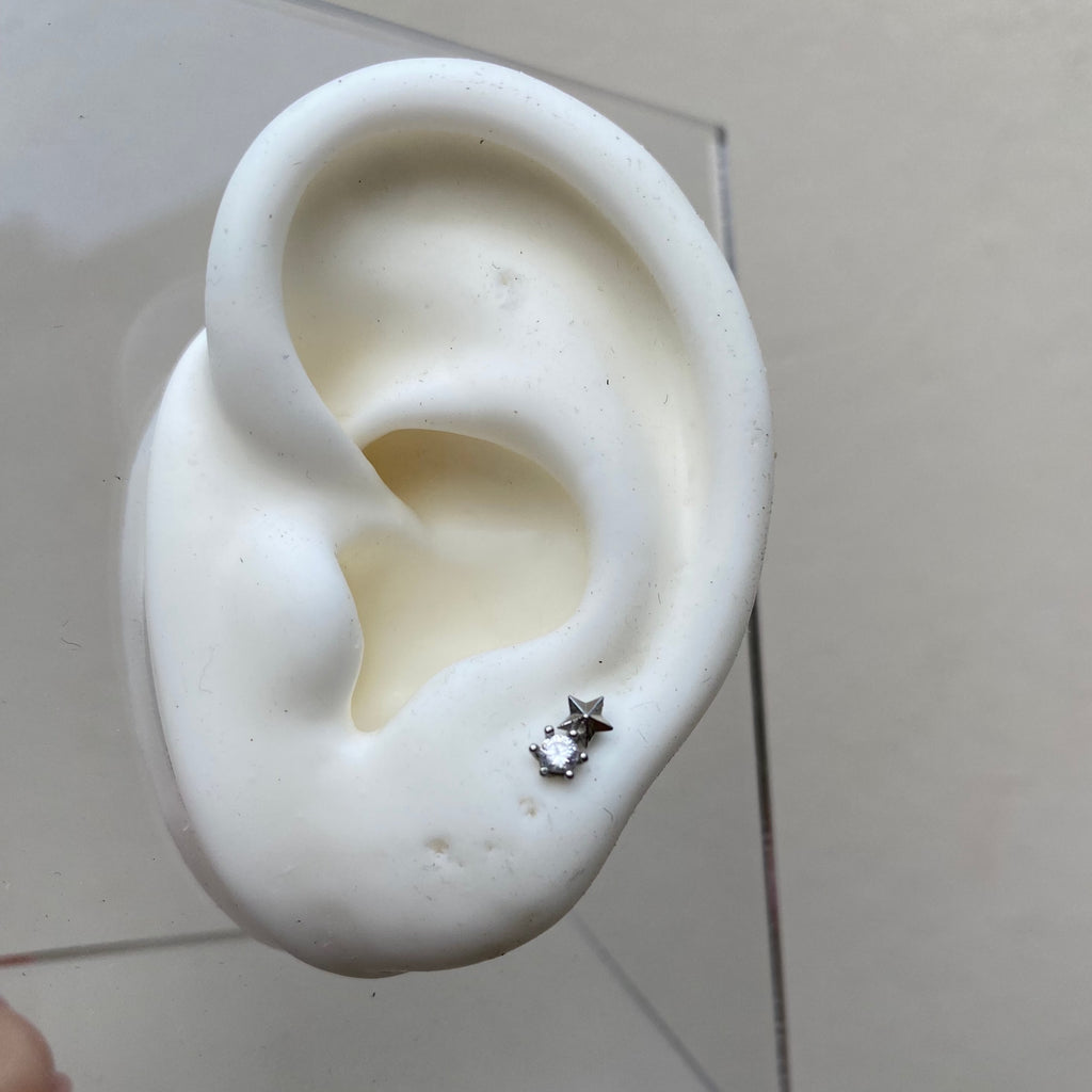 Piercing Mini Star Silver