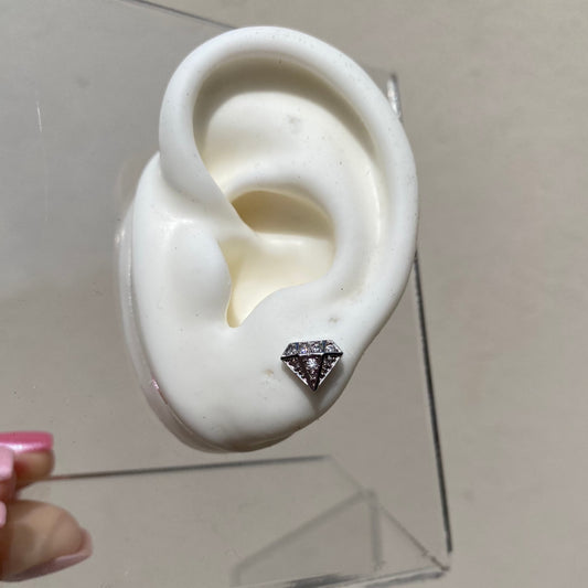Piercing Diamante Silver