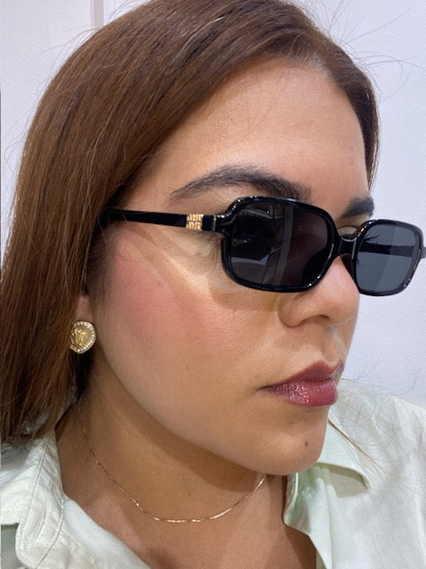 Lentes Miu Miu Rectangulares Negros