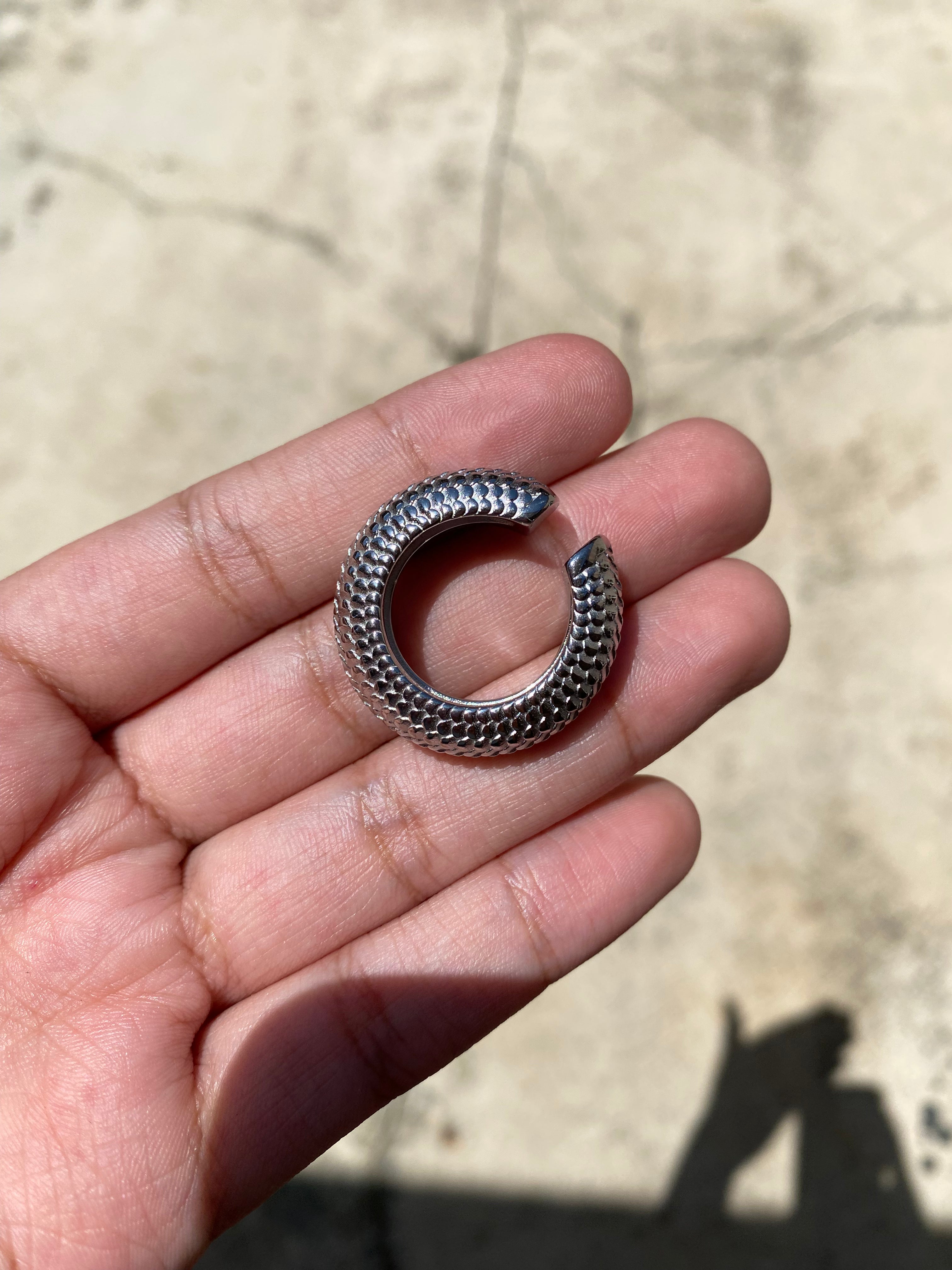 Earcuff Serpiente Silver