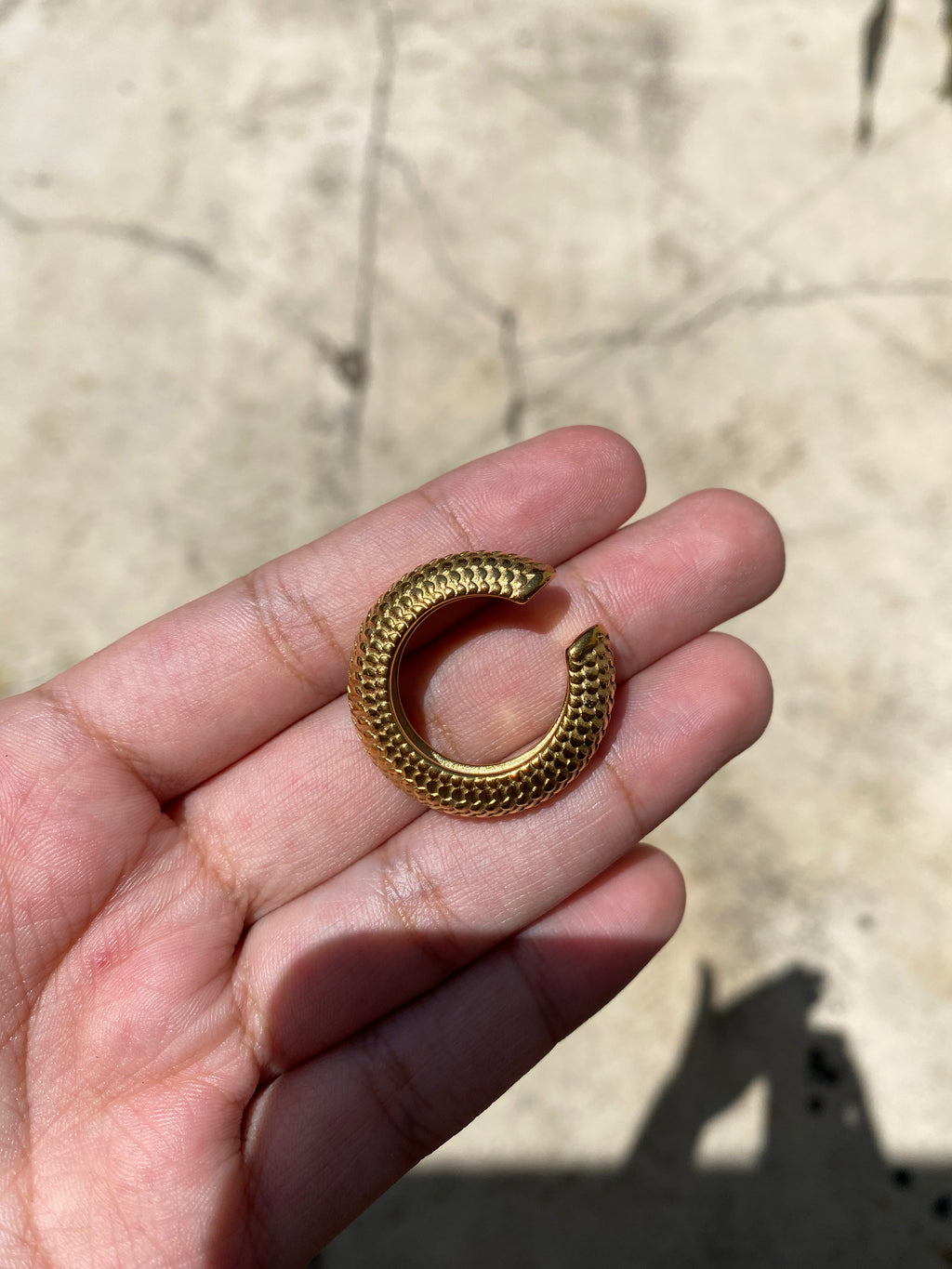 Earcuff Serpiente Gold