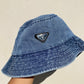 Bucket Hat Prada Blue Denim