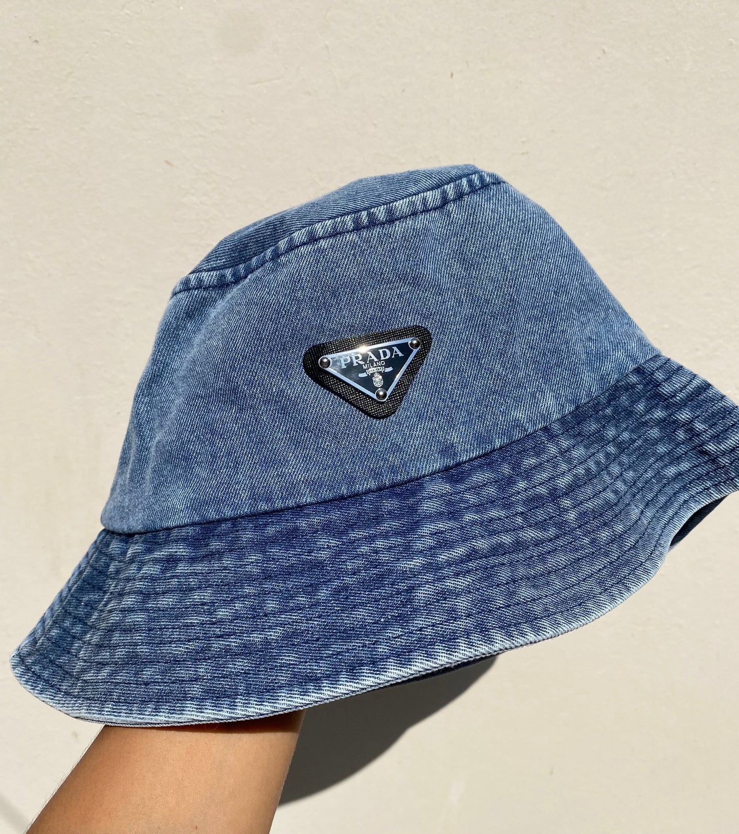 Bucket Hat Prada Blue Denim