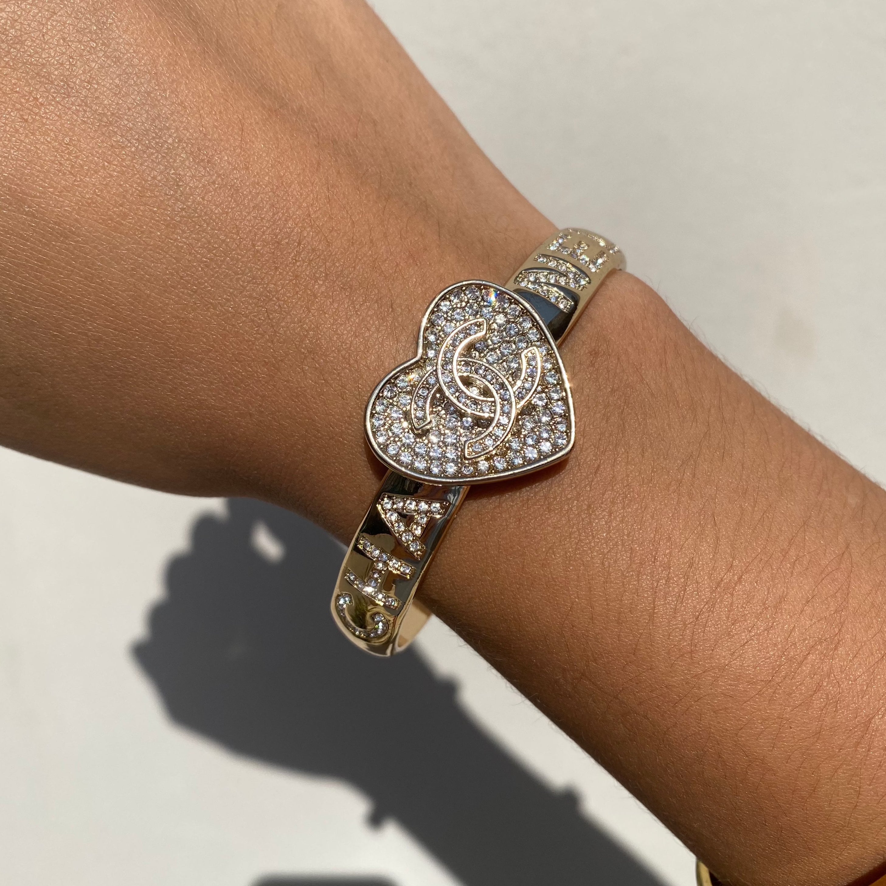 Bangle Chanel Heart Gold