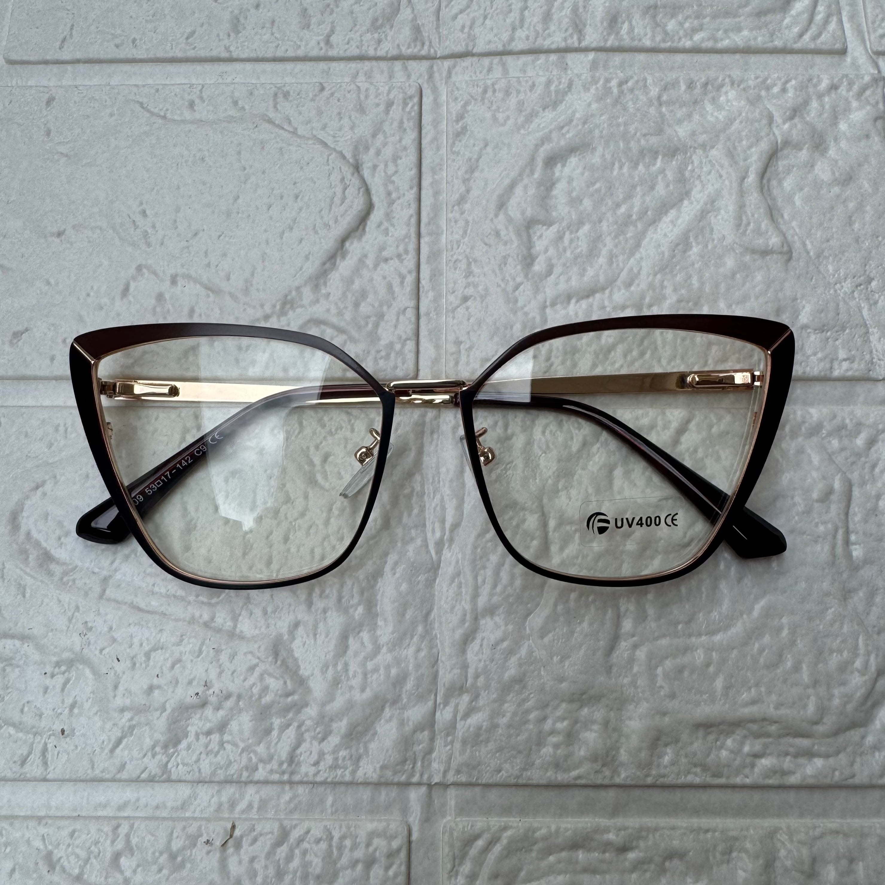 Lentes tipo Mariposa Gold/Ocre