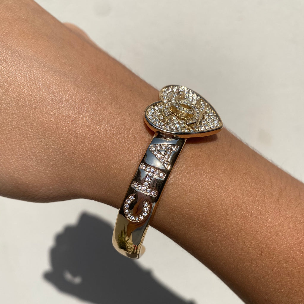 Bangle Chanel Heart Gold