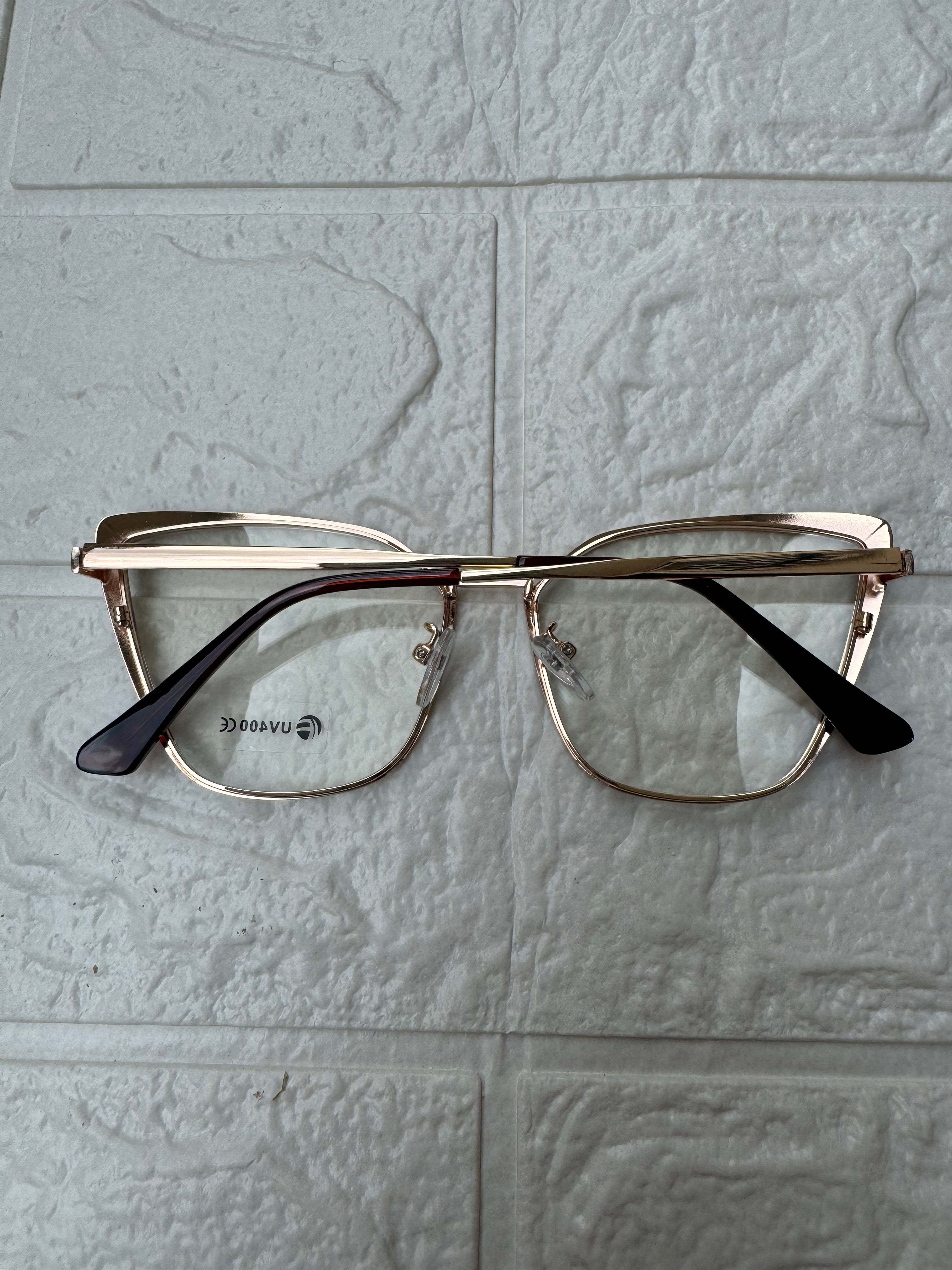 Lentes tipo Mariposa Gold/Ocre
