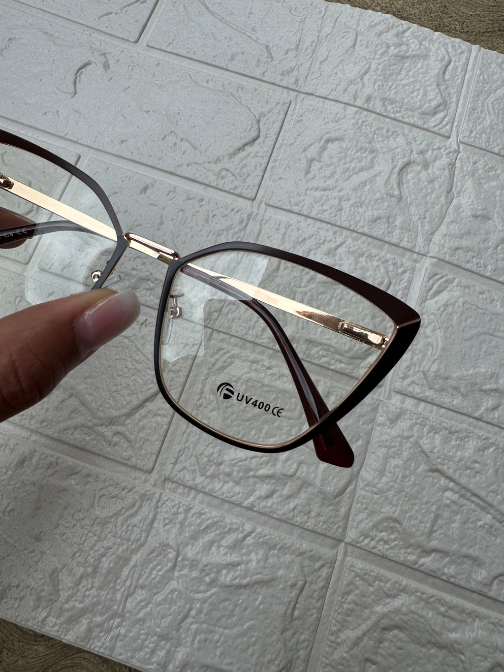 Lentes tipo Mariposa Gold/Ocre
