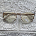 Lentes Cat Eye Chic Gold/Blanco
