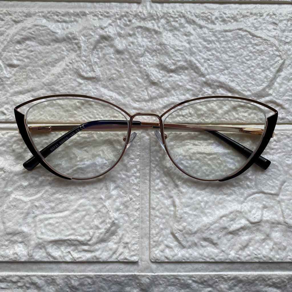 Lentes Cat Eye Fabulosos Black/Clear