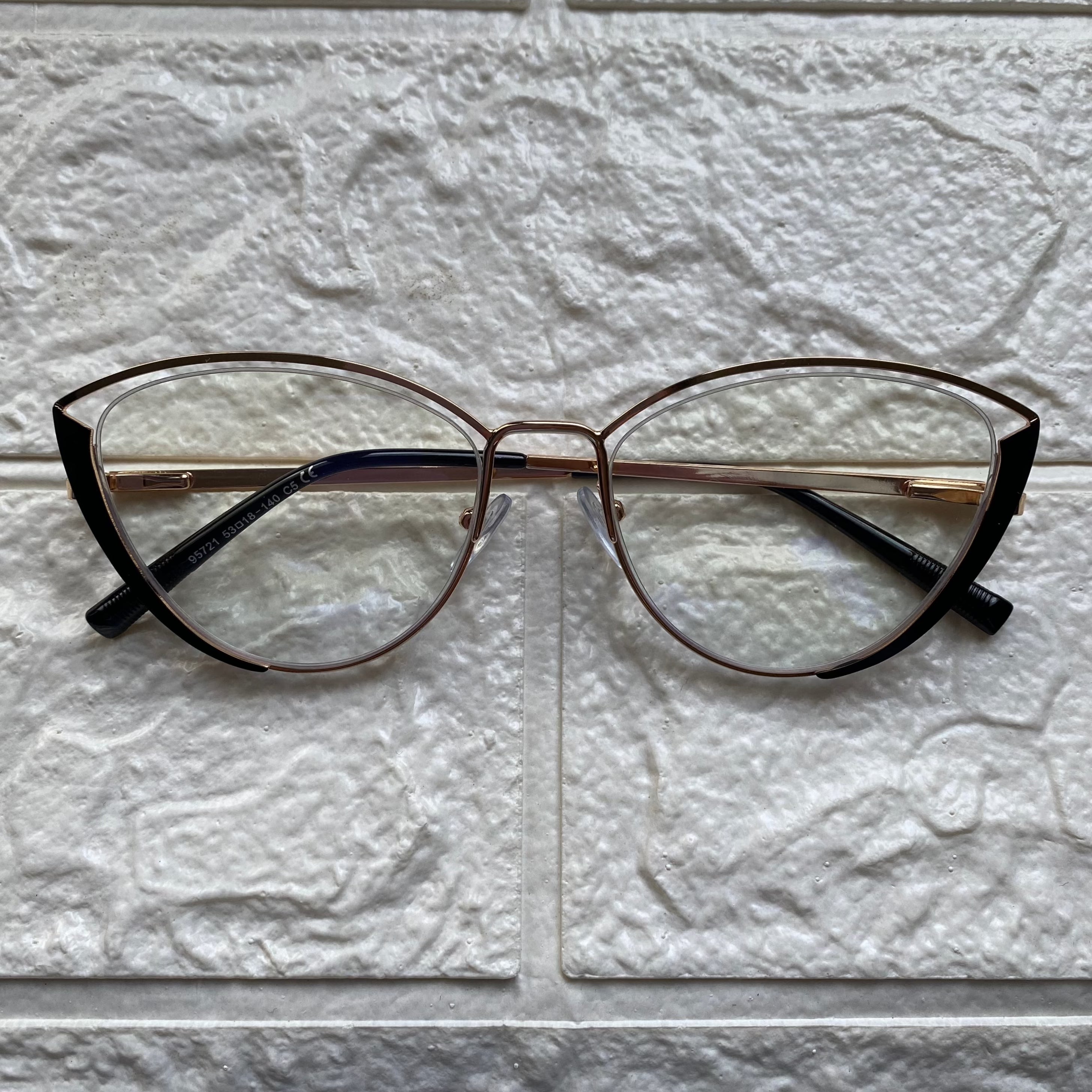 Lentes Cat Eye Fabulosos Black/Clear