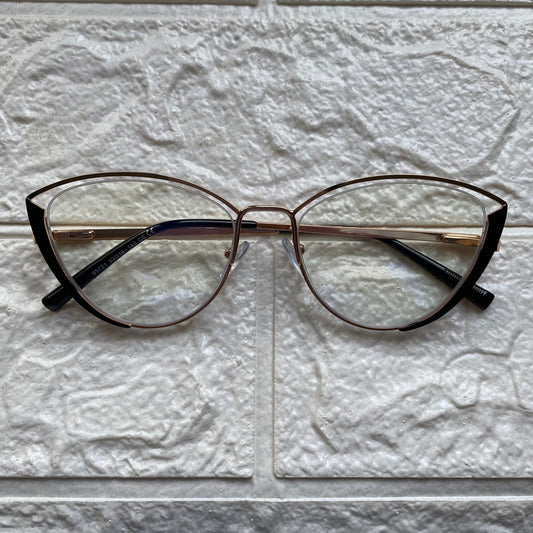 Lentes Cat Eye Fabulosos Black/Clear